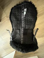 Black Mattes Platinum Sheepskin Half Pad With Front and Back Correction Size M