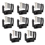 8pcs Golf Putter Grip End Cap Clip with Integrated Ball Pick Up Tool Retriever