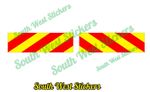 Chevron STICKERS or MAGNETS Chevrons Highway Maintenance 300x90mm x2 Chapter 8