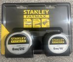 Stanley Fatmax 2 Pack 5m/8m Measuring Tape - Brand New Sealed