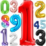 40"(101cm) 32"(81cm) Number Balloons Foil Birthday Party Large Giant Helium Air