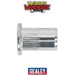 Sealey TISM8 Splined Threaded Insert (Rivet Nut ) M8 - Pack of 50