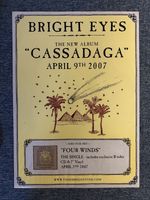 RARE  UNUSED 72x51cm RECORD STORE POSTER - BRIGHT EYES - CASSADAGGA (2007) Indie