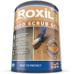 Roxil Wood Scrub Gel - Oxalic Based Wood Cleaner Reviver for Decking & Furniture