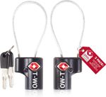 Suitcase Locks with Keys TSA Approved Luggage Locks Key Cable Suitcase Padlock