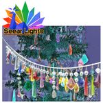 6 or 12 Hanging Sun Catchers Chandelier Crystals Glass Droplets Beads Vintage