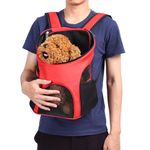 Outdoor Cat Dog Pet Backpack Travel Carrier Ventilated Mesh Double Shoulder