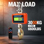 3T 3000Kg Crane Scale Electronic Industrial Hanging Scale Digital Weight