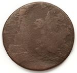 1798 Draped Bust Large Cent 50% Off Center Error Rare