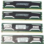 32GB Kit 4x 8GB PC RAM Crucial Ballistix Sport DDR3 1600MHz Memory 8GB