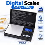 Digital Scales 0.01g-200g Grams Jewellery Gold Weighing Mini Pocket Electronic