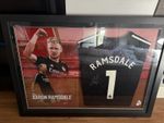Signed Arsenal Ramsdale Shirt LED Light Up Display with COA