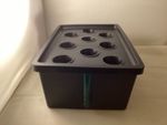 HYDROPONIC DWC system 12or9 N CUPS AIR INJECTION 4 CUTTINGS/CLONES SEEDLINGS