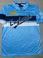 England 1980’s Retro Cricket Shirt Adult Blue Vintage Style Free Delivery Uk