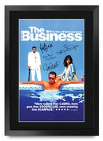 The Business Movie Poster Cast Signed Printed Autograph A3 Framed Memorabilia