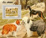 DOGS (Greyhound/Rough & Smooth Collie/Bobtail) Dog Stamp Sheet (2021 Djibouti)