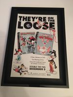 Pinky and the brain/Animaniacs-2006 A4 framed original advert