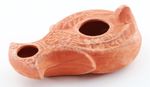 HERODIAN Hanukkah Holy Land OIL LAMP Biblical Antique Replica Clay gift Judaica