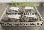 Frozen Minced Green  Tripe 12x2kg bags/blocks 24KG (52lbs) for dogs BARF / RAW