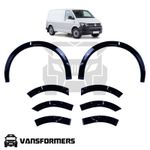 Volkswagen Transporter T6 2015-2019 Wheel Arch Trims Gloss Black SWB & LWB