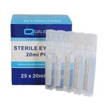 STERILE SALINE EYE WASH PODS First Aid Kit Refill Wound Irrigation Solution 20ml