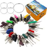 100PCS Master Plant Set Universal Dumper Machine Replacement Ignition Keys Set