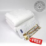 2 Piece Ihram 1200g White Towel Adult Cotton Blend - Belt Hajj Umrah Ehram Ahram