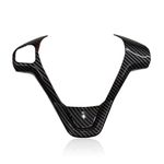 Steering Wheel Cover Trim For Ford Fiesta Mk7 Mk7.5 2009-17 Carbon Fibre Colour
