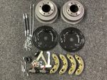 CLASSIC MINI REAR BRAKE OVERHAUL REBUILD KIT 1” SPACED DRUMS BACKPLATES SHOES