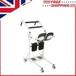 Stand Assist Lift 180kg Capacity Mobility Aid Wheels Stainless Steel White