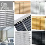 Pvc Venetian Blinds Easy Fit Trimable Home Office Window VENETIAN Blind All Size