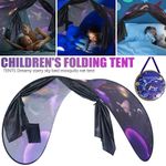 Bed Tent Starry Sky Pattern Pop-Up Design Private Space Perfect Kids Gift
