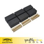 Worksafe Floor Grinding Block 50 x 50 x 100mm 36Grit Pack of 6 Sealey