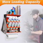 Spray Bottle Holder Wall Mounted Metal Aerosol Can Storage Rack for Van Garage