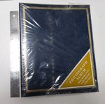Vintage NOS Deluxe Blue Gold Trim  Ring Binder 100 Page Photo Album 1980's