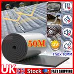 50M Self Adhesive Aluminum Foil Foam Thermal Insulation Shed Roof Wall Floor Car