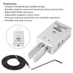 Handheld CW Morse Key Portable Telegraph Key Double Paddle Automatic Key CW Code