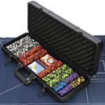 Casino Poker Set 500pc 14g Premium Chips + 2 Card Decks Dice Case Texas Hold'em