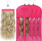 Wig Bags Storage with Hanger - 3 Packs Wig Storage for Multiple Wigs Hair New