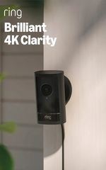 Ring Outdoor Camera Pro Plug-In (newest gen) Security Camera Retinal 4K Security