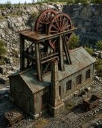 Mining Building (OO Gauge) Model Railway Scenery ￼￼