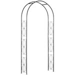 Metal Garden Arch Arbor Trellis for Climbing Plants Lawn Wedding Rose Support
