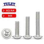 M4 (4mmØ) Phillips Flanged Button Head Machine Screws Bolts Stainless Steel
