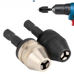 Keyless Drill Chuck Screwdriver Impact Driver Adaptor 1/4 '' Hex Shank Drill Bit
