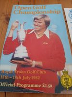 Open Golf Championship Royal Troon July 1982  + Order Of Play And Course Map