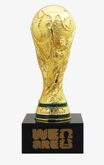 Trophy replica World Cup 2026 big metal with Pedestal (Official Licensed) 20 cm