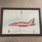 RAF  Red arrows 1996 limited edition hand signed Original print 