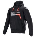 Alpinestars Ignition Protective Hoodie Fluo Red CE Armour Urban Jacket