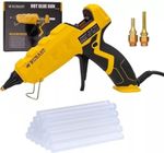 Full Size Heavy Duty Industrial Hot Glue Gun, 60/100w Dual Power & Dual Nozzle