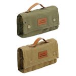 Portable Spice Bag with 9 Spice Jars Canvas Camping Spice Kit Portable Spice Bag